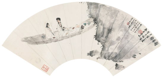 LOT.61 傅抱石 《后赤壁》 成交价:184万元人民币 LOT.61 傅抱石 《后赤壁》 成交价:184万元人民币